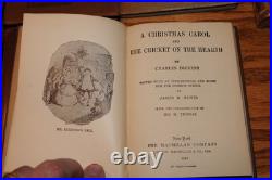 10 Ten Old Vintage Antique A Christmas Carol By Charles Dickens Books Ghost Stor