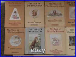 14 Vintage Antique Beatrix Potter Tales Colour Illustrations Children's Books
