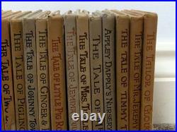 14 Vintage Antique Beatrix Potter Tales Colour Illustrations Children's Books