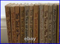 14 Vintage Antique Beatrix Potter Tales Colour Illustrations Children's Books