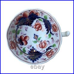 1770s GAUDY WELSH TEACUP AND SAUCER ANTIQUE VINTAGE ENGLISH PORCELAIN