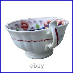 1770s GAUDY WELSH TEACUP AND SAUCER ANTIQUE VINTAGE ENGLISH PORCELAIN