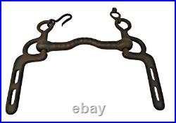 1800's Old Vintage Antique Strong Solid Iron Rare English Royal Horse Bridle Bit