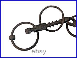 1800's Old Vintage Antique Strong Solid Iron Rare English Royal Horse Bridle Bit