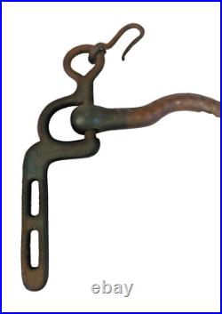 1800's Old Vintage Antique Strong Solid Iron Rare English Royal Horse Bridle Bit