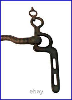 1800's Old Vintage Antique Strong Solid Iron Rare English Royal Horse Bridle Bit