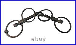 1800's Old Vintage Antique Strong Solid Iron Rare English Royal Horse Bridle Bit