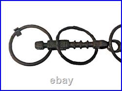 1800's Old Vintage Antique Strong Solid Iron Rare English Royal Horse Bridle Bit