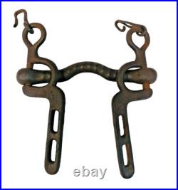 1800's Old Vintage Antique Strong Solid Iron Rare English Royal Horse Bridle Bit