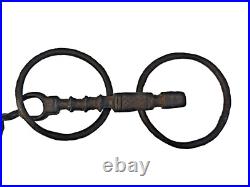 1800's Old Vintage Antique Strong Solid Iron Rare English Royal Horse Bridle Bit