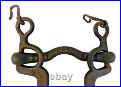 1800's Old Vintage Antique Strong Solid Iron Rare English Royal Horse Bridle Bit