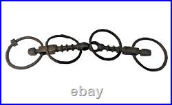 1800's Old Vintage Antique Strong Solid Iron Rare English Royal Horse Bridle Bit