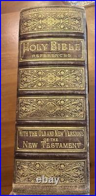1800's vintage APOCRYPHA Antique bible 1882 family pictorial 2500 RARE 1800's vintage APOCRYPHA Antique bible 1882 family pictorial 2500 RARE