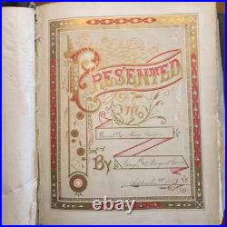 1800's vintage APOCRYPHA Antique bible 1882 family pictorial 2500 RARE