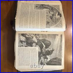 1800's vintage APOCRYPHA Antique bible 1882 family pictorial 2500 RARE