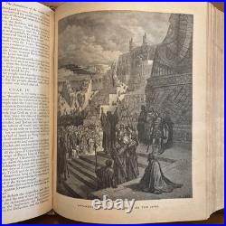 1800's vintage APOCRYPHA Antique bible 1882 family pictorial 2500 RARE