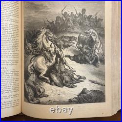 1800's vintage APOCRYPHA Antique bible 1882 family pictorial 2500 RARE