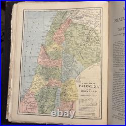 1800's vintage APOCRYPHA Antique bible 1882 family pictorial 2500 RARE