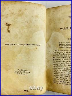 1847 George Washington by Weems antique leather book Freemasonry vintage collect