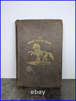 1847 The Hors and His Rider orSketches Anecdotes Old Rare Vintage Antique Book