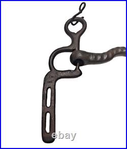 1850's Old Vintage Antique Strong Solid Iron Rare English Royal Horse Bridle Bit