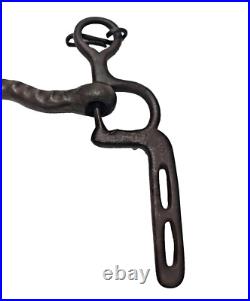 1850's Old Vintage Antique Strong Solid Iron Rare English Royal Horse Bridle Bit