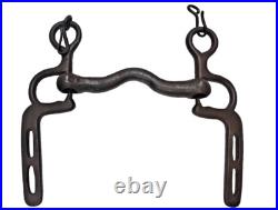 1850's Old Vintage Antique Strong Solid Iron Rare English Royal Horse Bridle Bit
