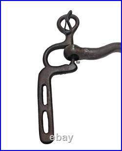 1850's Old Vintage Antique Strong Solid Iron Rare English Royal Horse Bridle Bit