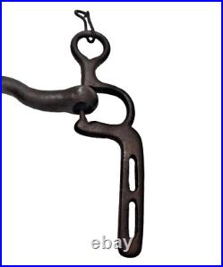 1850's Old Vintage Antique Strong Solid Iron Rare English Royal Horse Bridle Bit