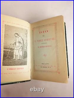 1854 ANTIQUE Giocondo Messaggi book God and the faithful worshiper Dio e il fede
