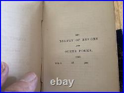 1857 Complete Longfellow Poems Vol I & IITicknor & Fields, BostonHardcover