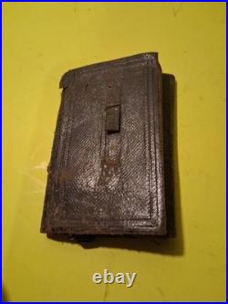 1868 Antique Small Personal Diary Journal Almanac Extremely Rare Vintage