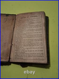 1868 Antique Small Personal Diary Journal Almanac Extremely Rare Vintage
