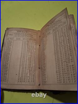 1868 Antique Small Personal Diary Journal Almanac Extremely Rare Vintage