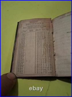 1868 Antique Small Personal Diary Journal Almanac Extremely Rare Vintage