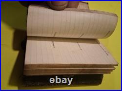 1868 Antique Small Personal Diary Journal Almanac Extremely Rare Vintage