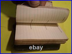 1868 Antique Small Personal Diary Journal Almanac Extremely Rare Vintage