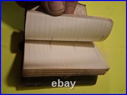 1868 Antique Small Personal Diary Journal Almanac Extremely Rare Vintage