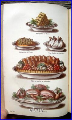 1869 Rare ANTIQUE COOKBOOK Mrs. Beeton's VINTAGE COOKERY HOUSEHOLD Victorian OLD