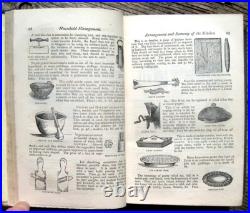 1869 Rare ANTIQUE COOKBOOK Mrs. Beeton's VINTAGE COOKERY HOUSEHOLD Victorian OLD