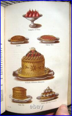 1869 Rare ANTIQUE COOKBOOK Mrs. Beeton's VINTAGE COOKERY HOUSEHOLD Victorian OLD