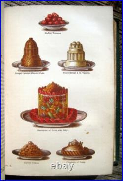 1869 Rare ANTIQUE COOKBOOK Mrs. Beeton's VINTAGE COOKERY HOUSEHOLD Victorian OLD
