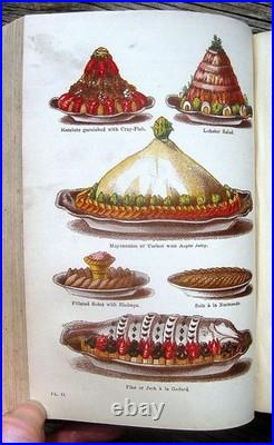 1869 Victorian Cookbook Antique Vintage Cookery Pastry Confectionery Home Family