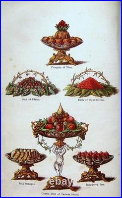 1869 Victorian Cookbook Antique Vintage Cookery Pastry Confectionery Home Family