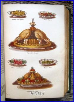 1869 Victorian Cookbook Antique Vintage Cookery Pastry Confectionery Home Family