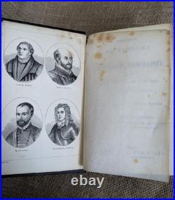 1870 Dictionary of Universal Biography / Old rare book / Vintage Antique books