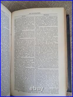 1870 Dictionary of Universal Biography / Old rare book / Vintage Antique books
