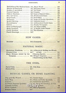 1873 ANTIQUE VICTORIAN CHILDREN'S GAMES VINTAGE AMUSEMENTS ILLUSTRATED 1st ED