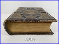 1873 Antique Holy Bible Old And New Testament Very Big Vintage Domestic Bible