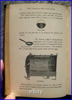 1881 VICTORIAN COOKBOOK Cookery Antique Vintage Recipes Parloa Pastry Kitchen